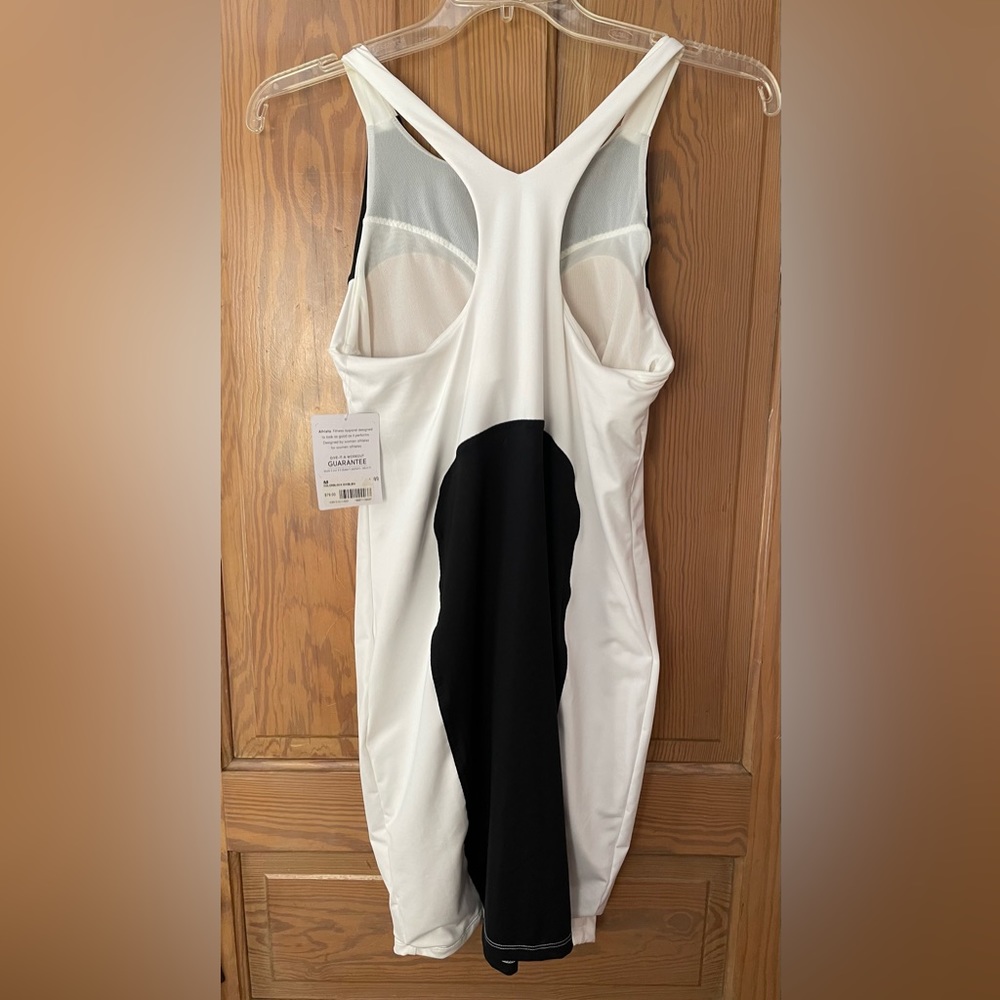 NWT Athleta Black and White Colorblock Swim Dress #438816, Medium - Picture 3 of 7